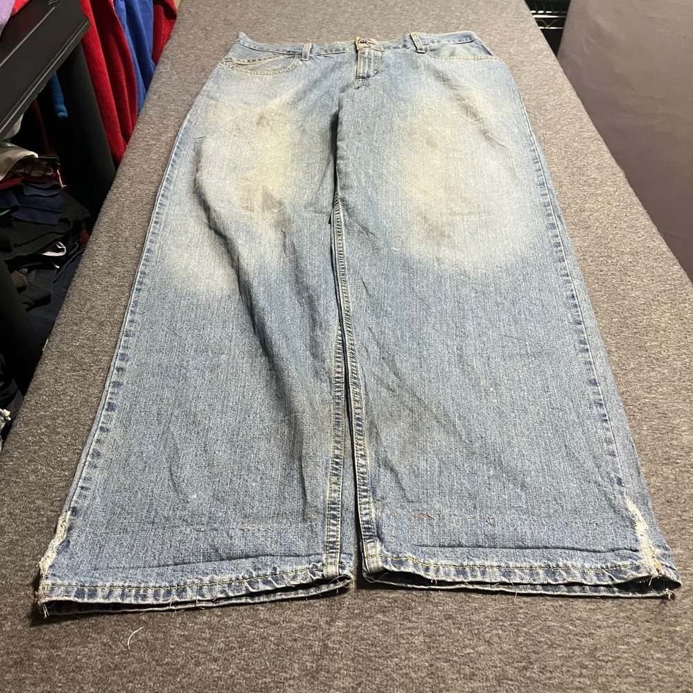 Levis SilverTab Baggy Jeans Mens 36x34 Light Wash Distressed Vintage 90s Skater - Picture 6 of 6